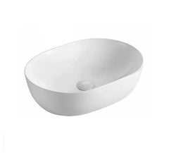Bayliss Oval Above Counter Ceramic Basin 490x355mm - Various Colours