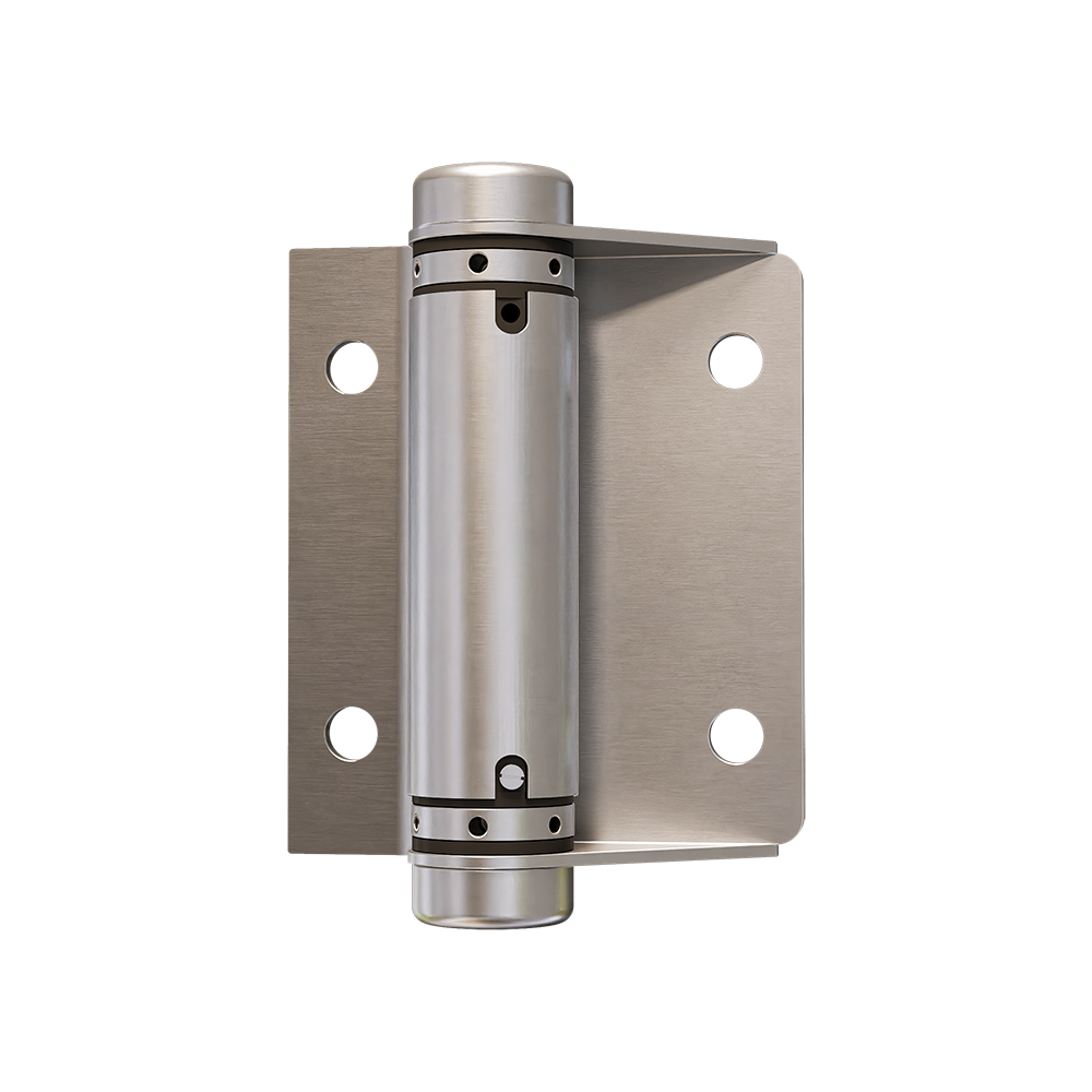 209B Spring Hinge Visible Fix in Satin Stainless Steel - 209B_HO_SS