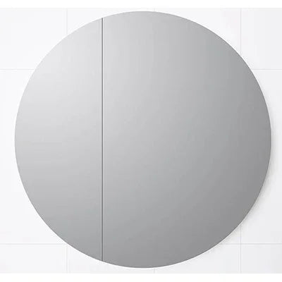 Round Mirror Cabinet Pencil Edge 800mm - Various Colours