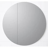 Round Mirror Cabinet Pencil Edge 800mm - Various Colours