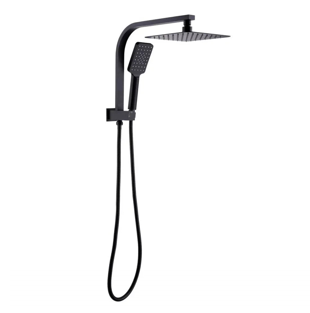 Square Compact Dual Shower Rail - Various Colours