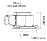 Round Bathroom Exhaust Fan (Enhance Air Extraction) - Various Sizes