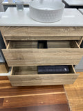 Timber Floor Mount Vanity w/ Flat Stone Top - 900x460mm (Floor Display)