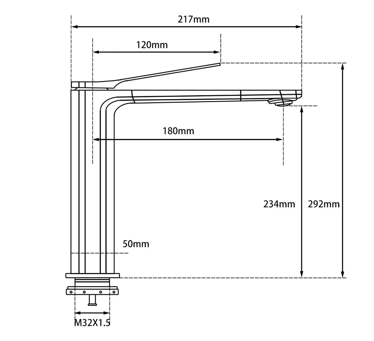 TBM11 Ruby Tall Basin Mixer - Various Colours