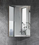 Corner Mirror Cabinet Pencil Edge 400x400mm - Various Colours