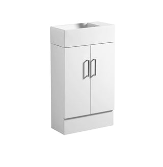 Compact Freestanding Vanity 500x250mm - White (Stock Clearance)