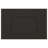 Square Button Flush Plate for R&T In-Wall Cistern Toilet - Black