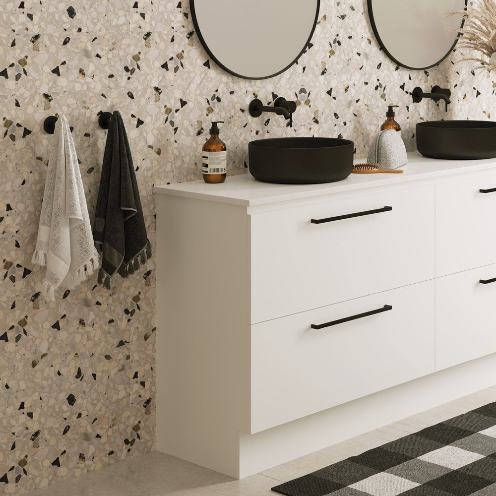 Fienza Kaya Black Single Robe Hook (82804MB) - Stock Clearance