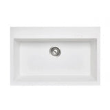 Granite Black Single Bowl Kitchen Topmount Sink 780x510mm - Various Colours