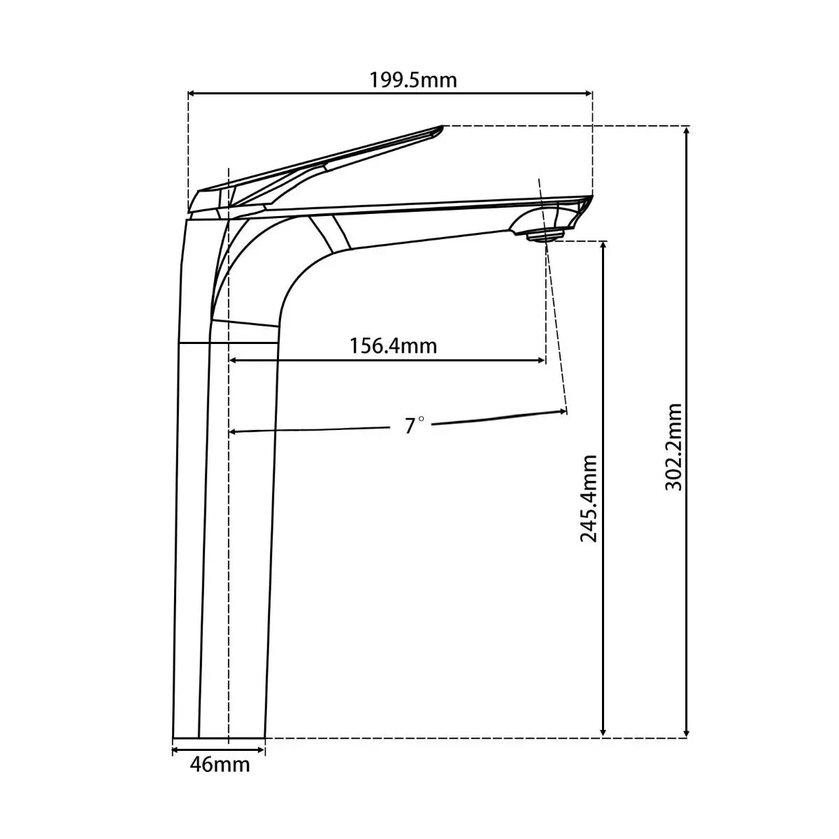 TBM22 Austin Tall Basin Mixer - Various Colours