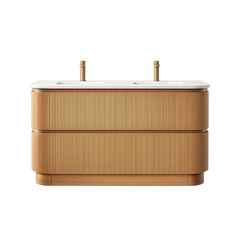 BV83 Wood Texture Freestanding Fluted Plywood Vanity - 900/1200/1500mm