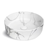 Halo Round Carrara Counter Top Basin Ceramic Basin 360x360mm