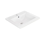 Elysium Rectangular Insert Ceramic Basin 535x450mm