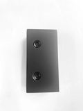 10mm Square Wall Bracket - Matt Black