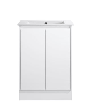 BV38 Slimline (360mm Depth) Freestanding Vanity - 600 / 750 / 900mm - Gloss White