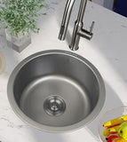 Round Laundry Kitchen Sink Drop in / Undermount Sink 430Ø mm - Various Colours