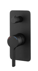 SMD19 Solid Pin Handle Shower / Bath Mixer with Diverter - Various Colours