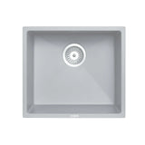 Granite Black Single Bowl Undermount / Topmount Sink 457x406mm - Various Colours