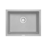 Granite Black Single Bowl Undermount / Topmount Sink 610x457mm - Various Colours