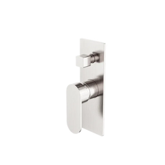 Ecco Shower / Bath Mixer with Diverter (Rectangle Backplate) - Various Colours
