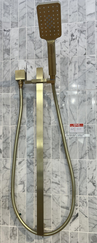 Single Shower Rail Brushed Gold - Floor Display Clearance