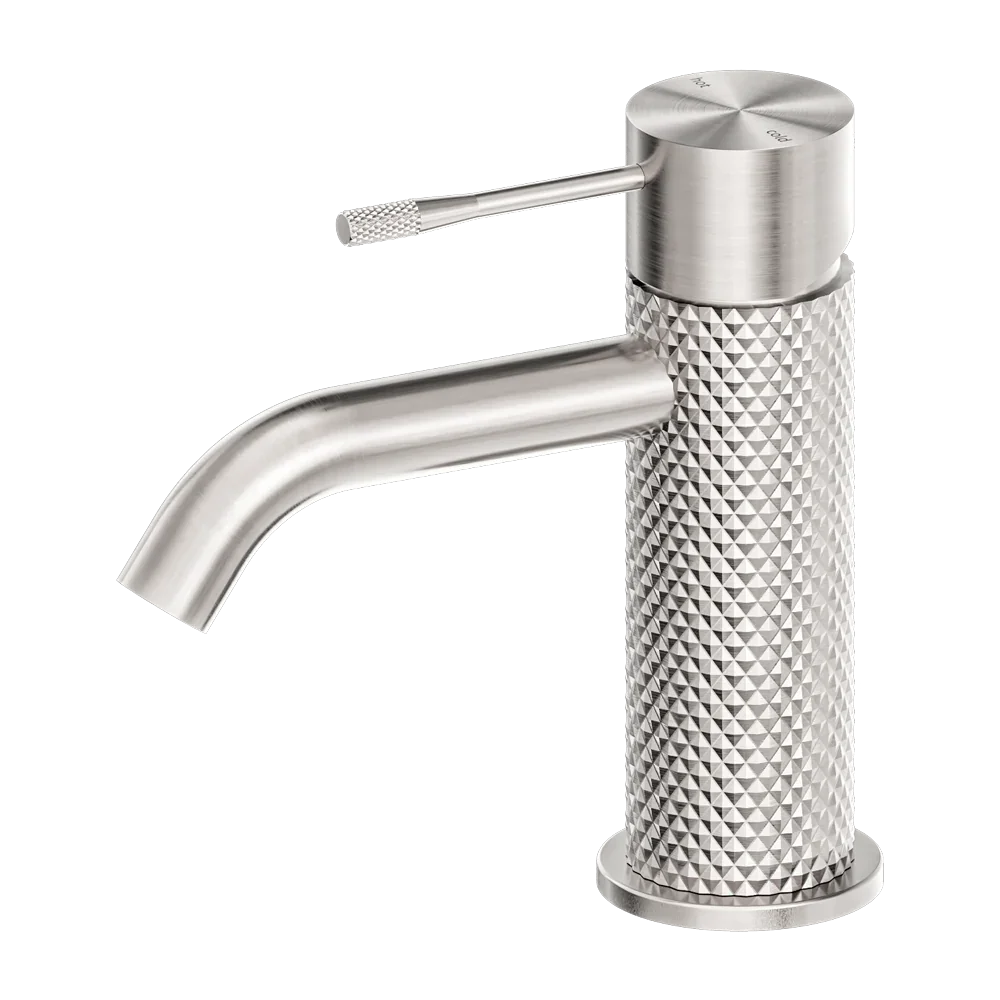 Nero Opal Bench Mount Cross Hatched Basin Mixer - Various Colours (Floor Display Clearance)