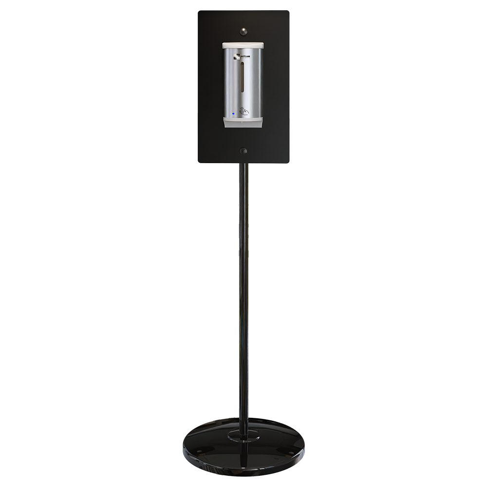 Hygiene Station Kit in Designer Black and Satin Stainless Steel - ML_HYGSTATION_BLK_SS