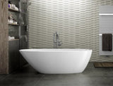 Egg Shape Oval Freestanding Bath 1690 mm - Gloss White