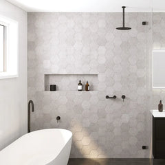 Black Square Shower Dropper / Ceiling Arm - 300mm (Stock Clearance)