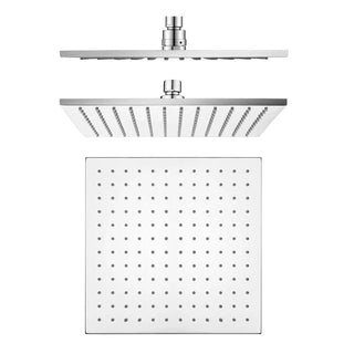Square Overhead Shower Head 250mm (Brass Made) - Various Colours