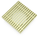 Square Linear Shower Floor Waste 100x100mm - Various Colours