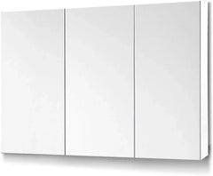 Mirror Cabinet Pencil Edge 1500mm - White