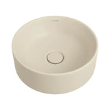 Tide Round Counter Top Ceramic Basin with Overflow 360x360mm - Various Colours