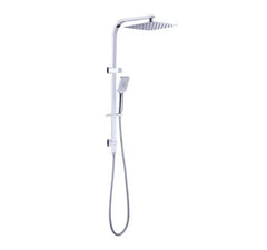 Celia Square Dual Shower Rail - Various Colours