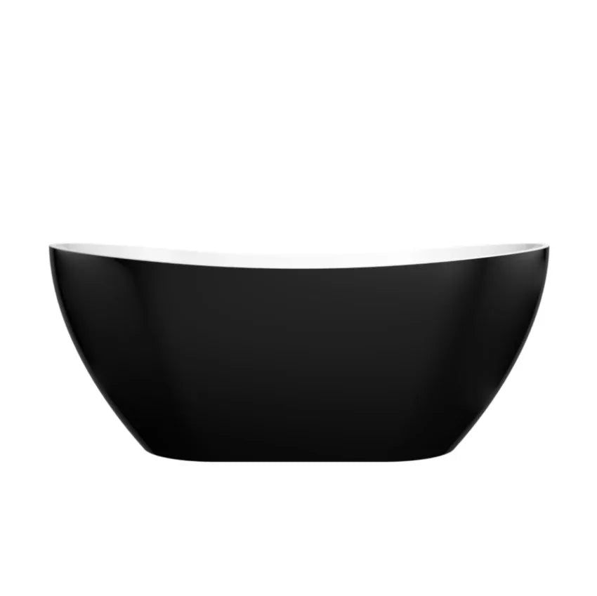 Oval Freestanding Bath 1500 / 1660mm - Black & White