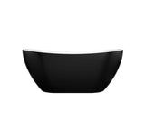 Oval Freestanding Bath 1500 / 1660mm - Black & White