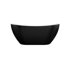 Oval Freestanding Bath 1500 / 1660mm - Black & White