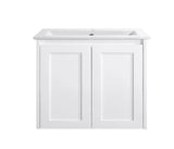 BV55WH (460mm Depth) Matte White Shaker Wall Hung Vanity - 600 / 750 / 900 / 1200 / 1500 / 1800mm