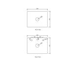 Otti Cloudy Silica-Free 20mm thick Solid Surface Flat Vanity Top - Various Sizes