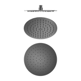 Thin Round Overhead Shower Head 250mm (Stainless Steel Made) - Various Colours