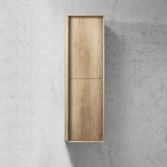 Fingerpull Wall Hung Tallboy & Storage Cabinet - 350x300x1200mm - Various Colours