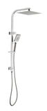 Metro Square Dual Shower Rail - Various Colours