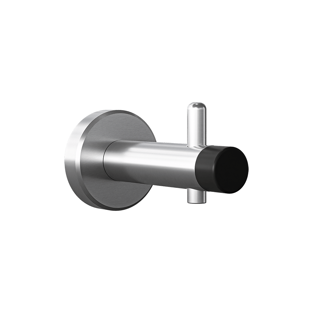 Coat Hook with Bumper in Satin Stainless Steel - 700_COATHOOK_SS