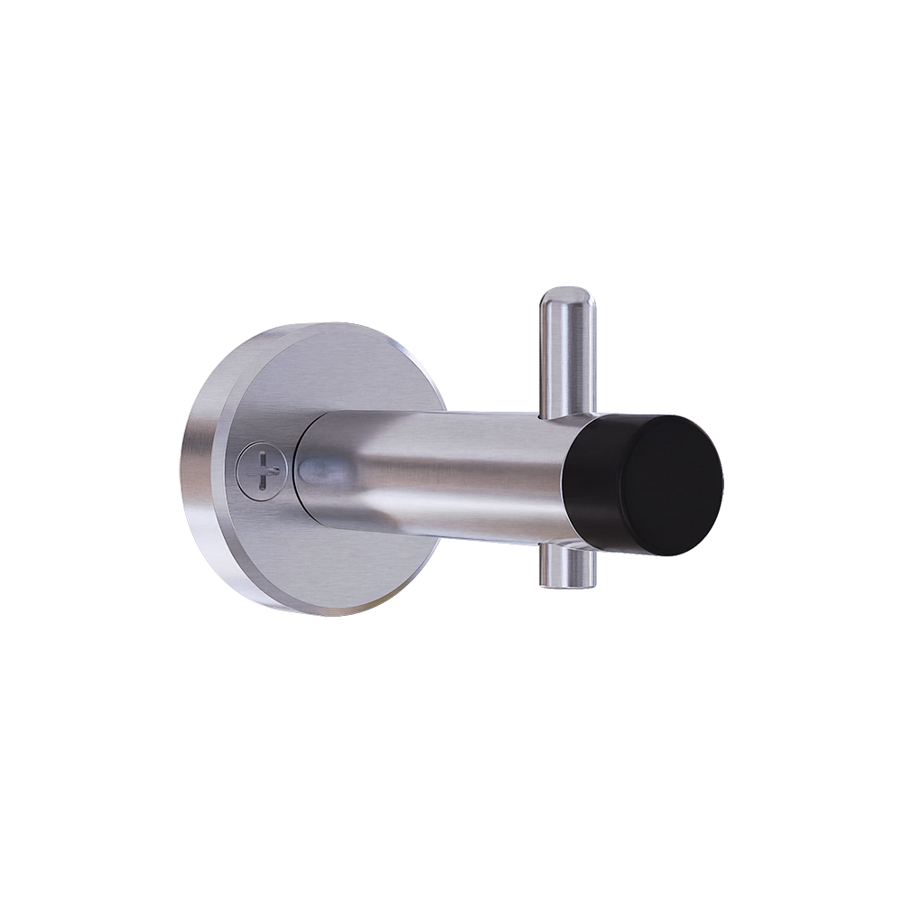 Heavy Duty Coat Hook with Bumper in Stainless Steel - 700_HDCOATHOOK_SS