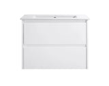 BV15WH Gloss White Fingerpull Wall Hung Vanity - 600 / 750 / 900 / 1200 / 1500S / 1500D / 1800mm