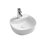 Lumina Gloss White Above Counter Ceramic Basin - 403x403mm / 505x380mm