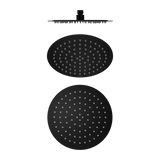 Thin Round Overhead Shower Head 250mm (Stainless Steel Made) - Various Colours