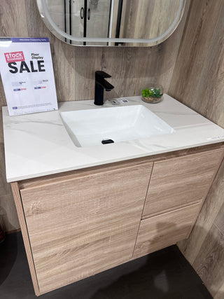 BV17 (520mm Depth) Woodgrain Freestanding Vanity - 900mm (Floor Display Clearance)