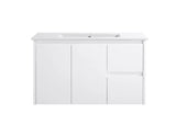 BV03WH Gloss White Fingerpull Wall Hung Vanity - 600 / 750 / 900 / 1200 / 1500 / 1800mm