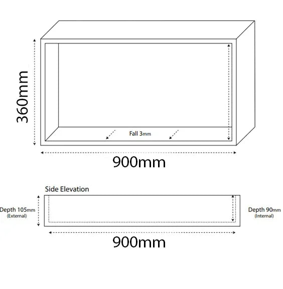 Shower Wall Niche - Various Sizes